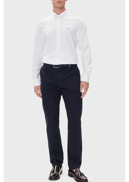 Pamuklu Regular Fit Düğmeli Yaka Uzun Kollu Gömlek Erkek Gömlek MW0MW39418 Ycf fiyatları