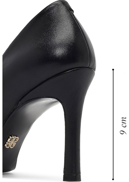 Kadın Siyah Ince Topuklu Deri Stiletto 25AFD161818 fiyatları