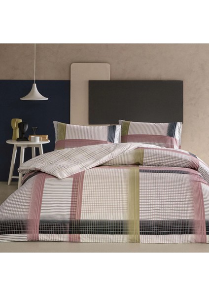 Genç Modası Ranforce Çift Kişilik Nevresim Takımı Zyra Pembe