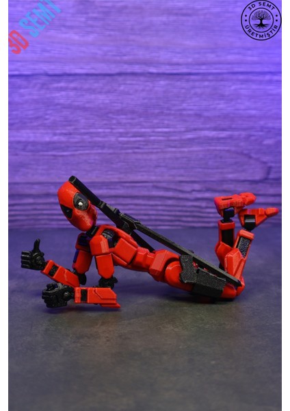 3D Dummy Figür | Hareketli, Pozlanabilir Koleksiyon Modeli | Deadpool Versiyon modelleri