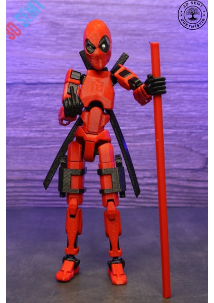 3D Dummy Figür | Hareketli, Pozlanabilir Koleksiyon Modeli | Deadpool Versiyon fırsatları