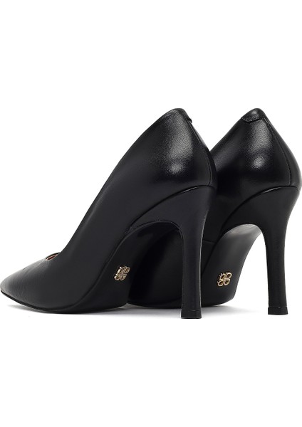 Kadın Siyah Ince Topuklu Deri Stiletto 25AFD161818 indirimleri