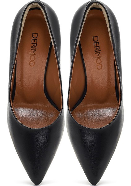 Kadın Siyah Ince Topuklu Deri Stiletto 25AFD161818