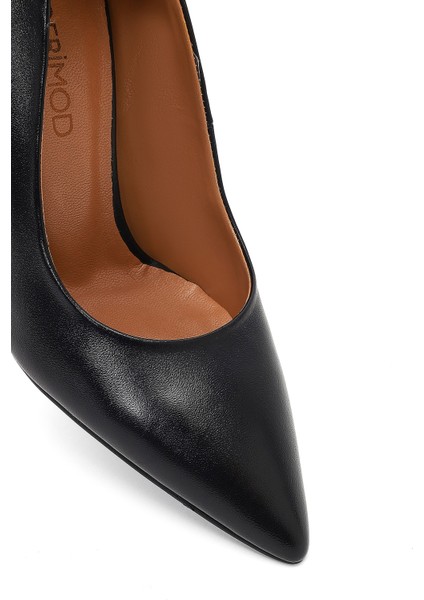 Kadın Siyah Ince Topuklu Deri Stiletto 25AFD161818