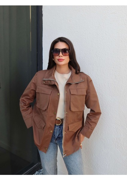 Dik Yaka Vatkalı Ceket