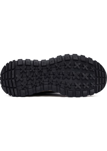 Erkek Siyah Bağcıklı Kalın Tabanlı Nubuk Deri Casual Sneaker 25WFD6605V3 fırsatları