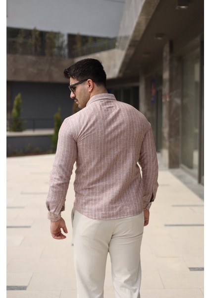 Erkek Çizgi Desenli Gömlek modelleri