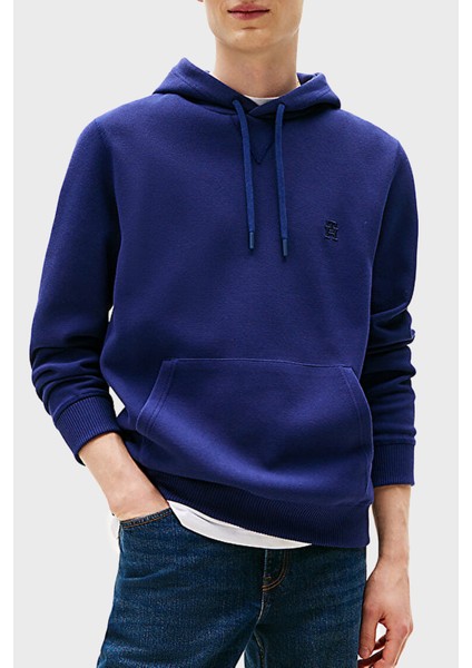 Logolu Streç Pamuklu Regular Fit Kapüşonlu Sweat Erkek Sweat MW0MW39371 C7G