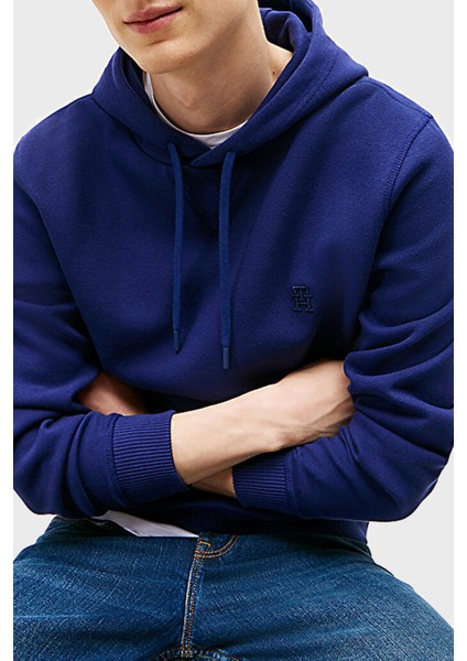 Logolu Streç Pamuklu Regular Fit Kapüşonlu Sweat Erkek Sweat MW0MW39371 C7G fırsatları