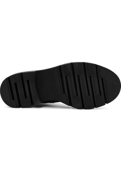 Kadın Siyah Fermuarlı Deri Bot 25WFD410918 indirimleri
