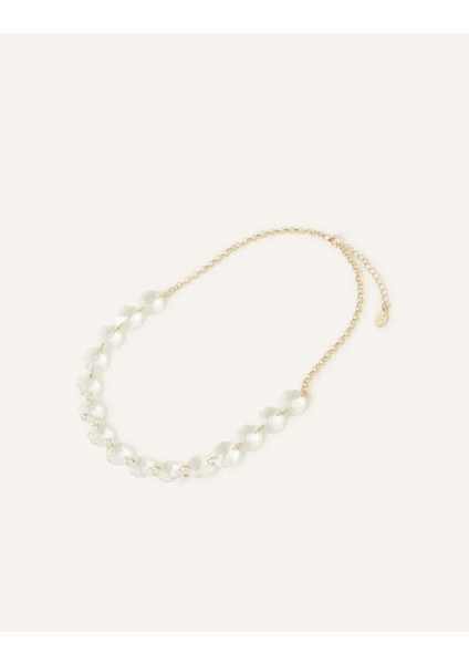 Kristal Boncuklu Zincir Yaka Kolye modelleri