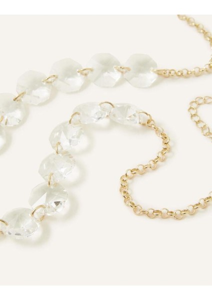 Kristal Boncuklu Zincir Yaka Kolye fırsatları