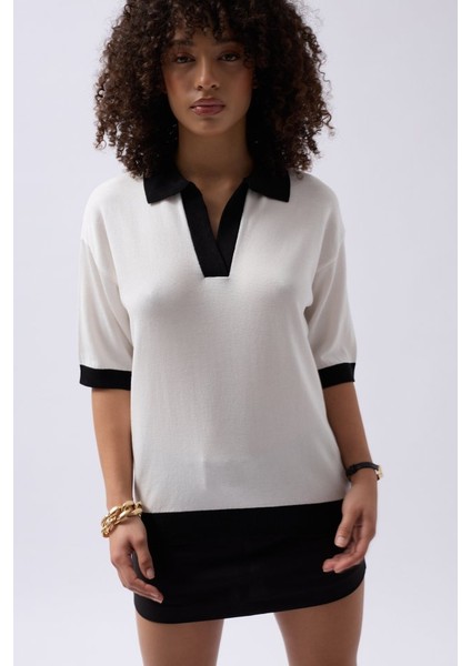 V Yaka Dokulu T-Shirt modelleri