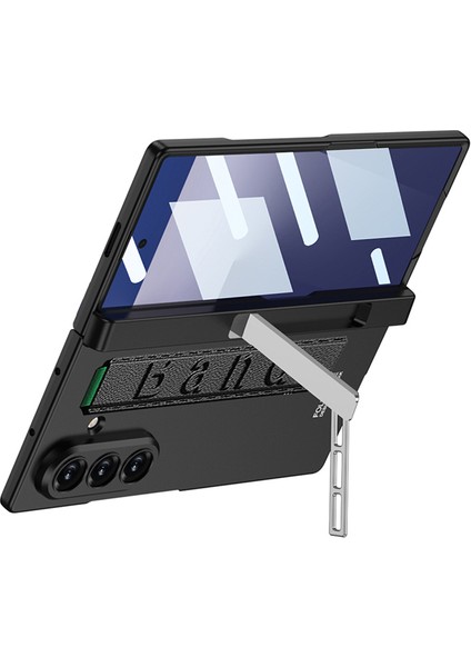 Galaxy Z Fold 7 Kılıf Zore Kıpta Kpt-01 Standlı Kapak - Gri modelleri