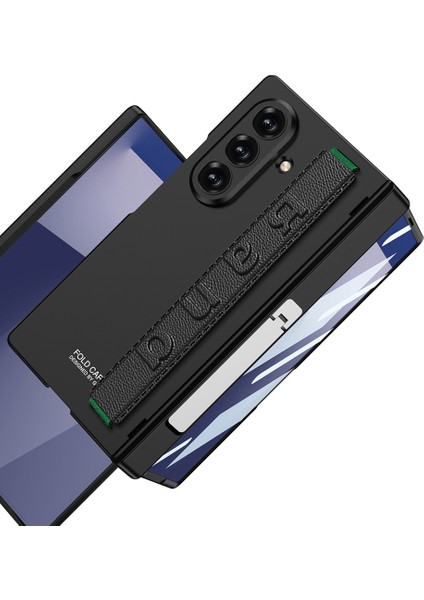 Galaxy Z Fold 7 Kılıf Zore Kıpta Kpt-01 Standlı Kapak - Gri