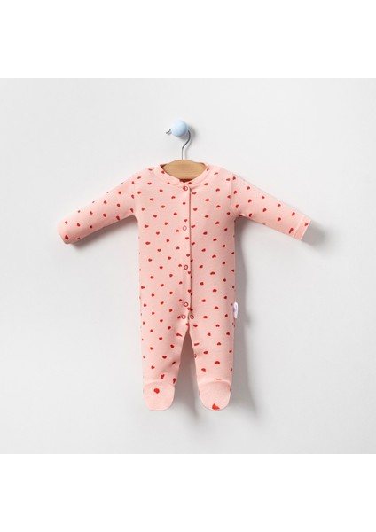 Heart Pattern 2’li Yenidoğan Kız Bebek Tulum fiyatları
