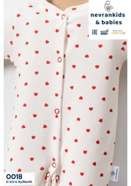 Heart Pattern 2’li Yenidoğan Kız Bebek Tulum indirimleri