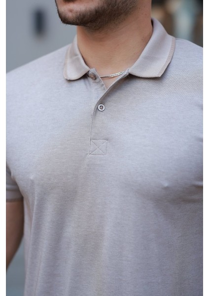 Erkek Yakalı Kagi Kumaş Kısa Kollu T-Shirt modelleri