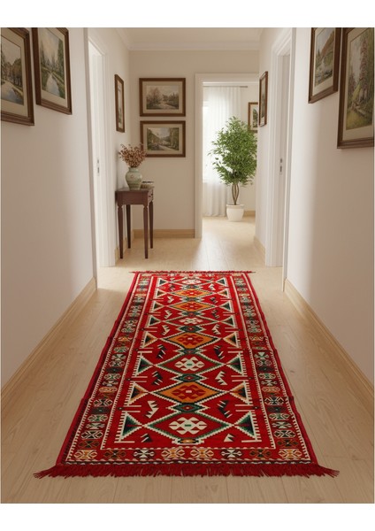 Etnik Motifli Otantik Dekoratif Kilim Desenli Halı M4