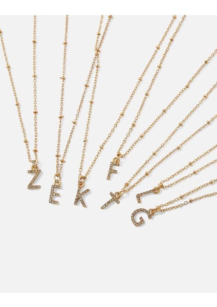 Inıtıal Sparkle Pend Crystal