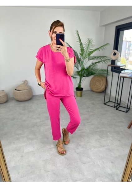 Kadın Bisiklet Yaka Paça Pensli Aerobin Kumaş Ikili Takım fiyatları