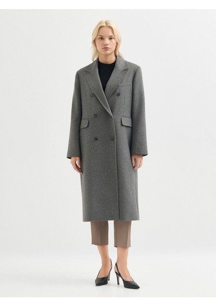 Kadın Kaban-Gri fırsatları