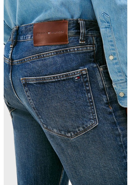 Streç Pamuklu Straight Fit Normal Bel Düz Paça Jeans Erkek Kot Pantolon MW0MW40353 1A7 fırsatları