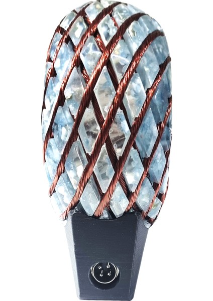 Akuamarine Z-Torus-10 10 cm Z-Torus Enerji Bobini Pemf Teknolojisi.yüksek Kaliteli Epoksi Reçinesine Sarılmış Kristallerden Üretilmiştir. modelleri