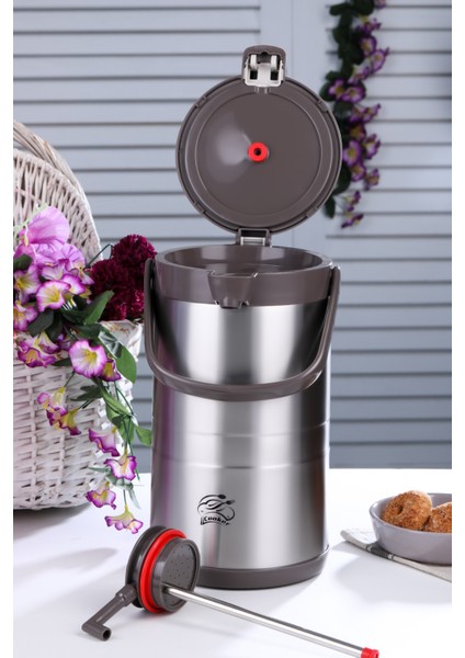 3.5 Litre Çift Kat Paslanmaz Çelik Termos(Ev, Iş Yeri, Restoran, Otel, Piknik ve Organizasyonlar) fiyatları