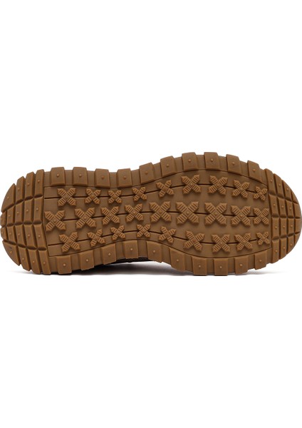 Erkek Bej Bağcıklı Kalın Tabanlı Nubuk Deri Casual Sneaker 25WFD6605V3 fırsatları