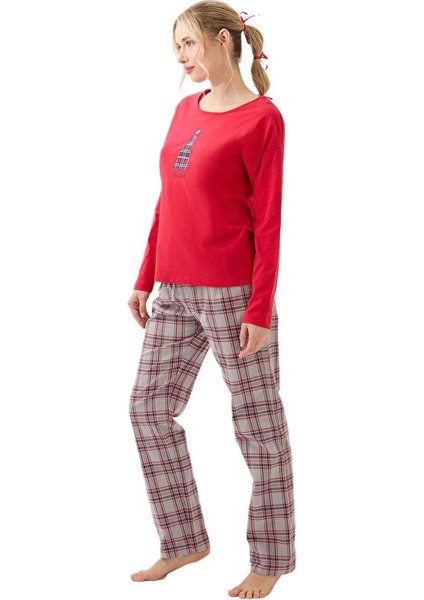 Kadın Kırmızı Pijama Takımı 51967 fiyatları