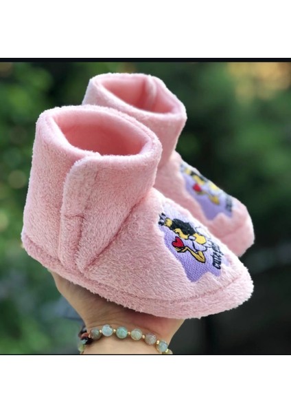 Kız Çocuk Cırt Cırtlı Panduf Yumuşak Esnek Kaydırmaz Taban Anaokulu Kreş Ev Ayakkabısı fiyatları