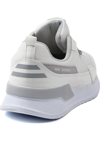 Erkek Beyaz Spor Ayakkabı Rahat Yürüyüş Koşu Günlük Sneaker Bağcıklı Hafif Taban indirimleri
