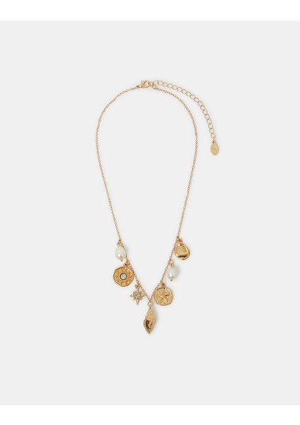 Hazine Charm Kolye Gold