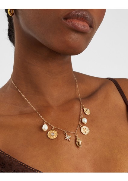 Hazine Charm Kolye Gold fiyatları