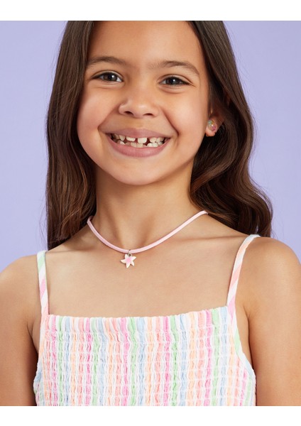 Deniz Yıldızı Kolye Pembe