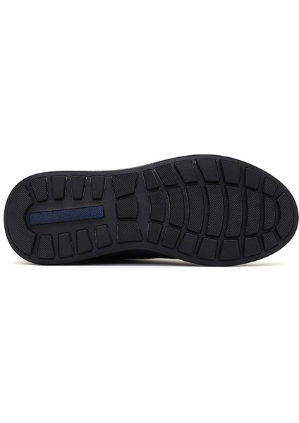 Erkek Siyah Bağcıklı Kalın Tabanlı Deri Casual Sneaker 25WFD641014 fırsatları