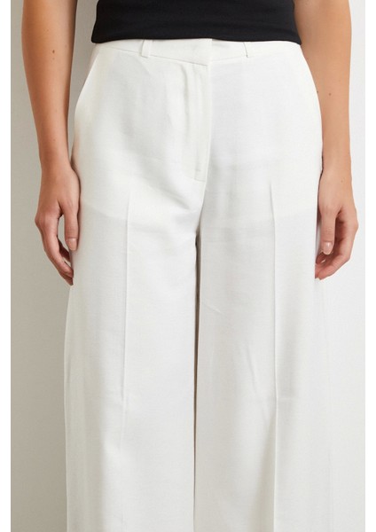 Geniş Paça Palazzo Pantolon Ekru fırsatları
