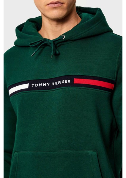 Pamuk Karışımlı Regular Fit Kanguru Cepli Kapüşonlu Sweat Erkek Sweat MW0MW37361 L6K fırsatları