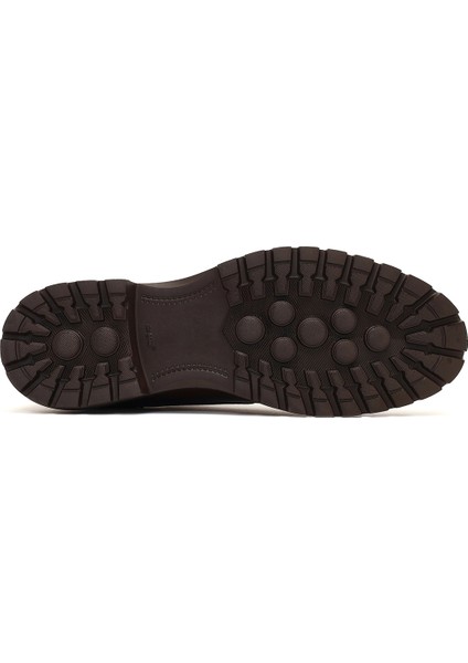 Erkek Kahverengi Bağcıklı Deri Casual Ayakkabı 25WFD7503FT fırsatları