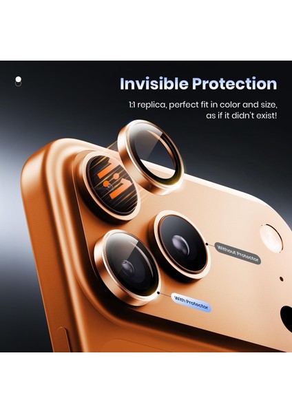 Apple iPhone 17 Pro & iPhone 17 Pro Max Kamera Koruma Lens Koruyucu Temperli Cam Uygulama Aparatlı fırsatları