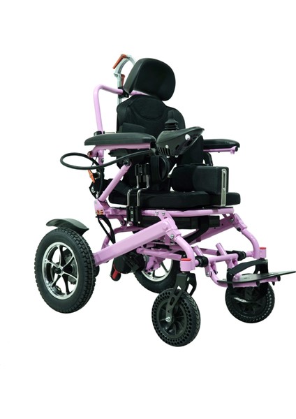 Scuba Çocuk Akülü Tekerlekli Sandalye | Hafif Yapılı Tilt Fonksiyonlu Kompakt Model S458