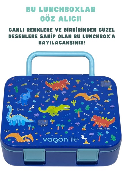 Bento 1000ML Lunchbox Yeni Koleksiyon Tek Katlı 3 Bölmeli Abs Plastik Çocuk Sefer Tası Yemek Kutusu fiyatları