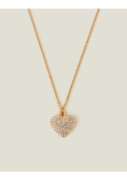 Pave Heart Kolye fırsatları