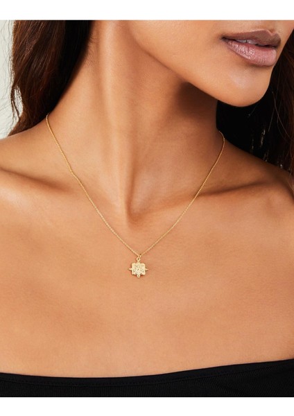 Z Square Shape Pendant Nk Gold fırsatları