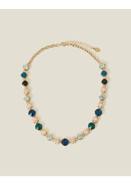 Star Gem Büyük Taşlı Sıralı Kolye