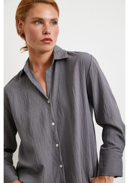 Paralel Çizgili Gömlek Antirasit