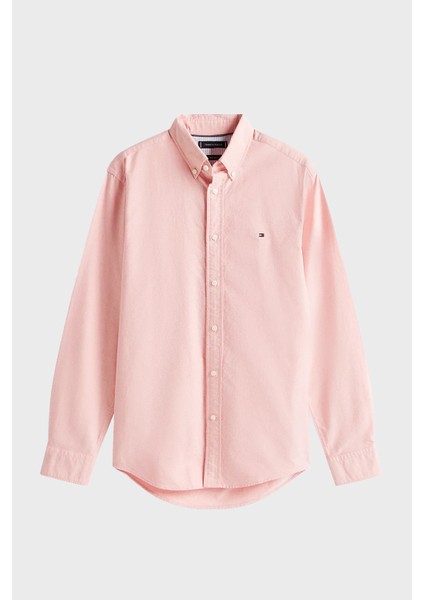 % 100 Pamuk Regular Fit Uzun Kollu Logolu Gömlek Erkek Gömlek MW0MW35774 Scx indirimleri