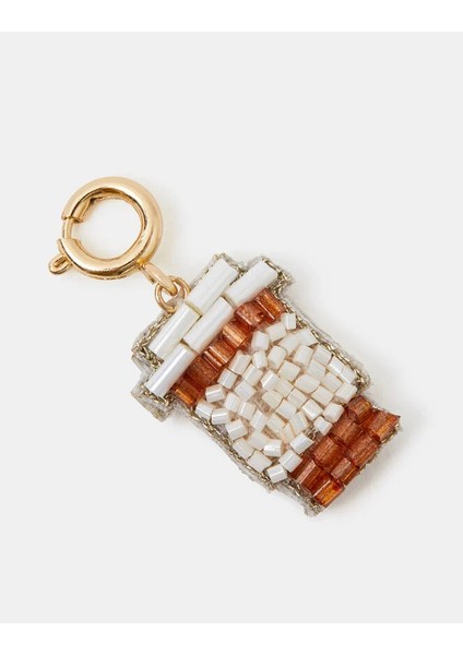 Boncuklu Kahve Charm