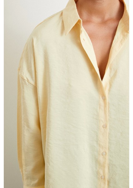 Basic Modal Gömlek Sarı fiyatları